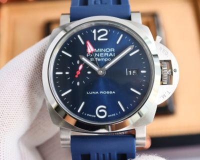 PANERAI Luminor Luna Rossa Blue Dial Men's Copy Replica Watch Panerai